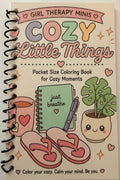 Girl Therapy Mini: Cozy Little Things | Pocket Sized Coloring Book