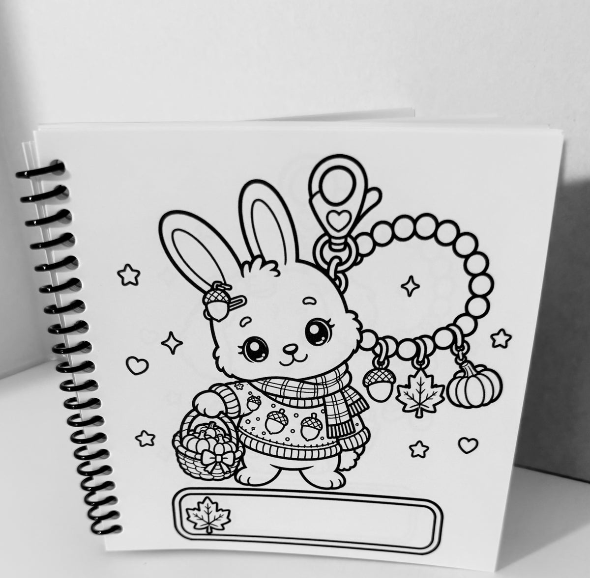 Keychain Cuties Coloring Book | Cute Kawaii Animal Keychain Charms to Color