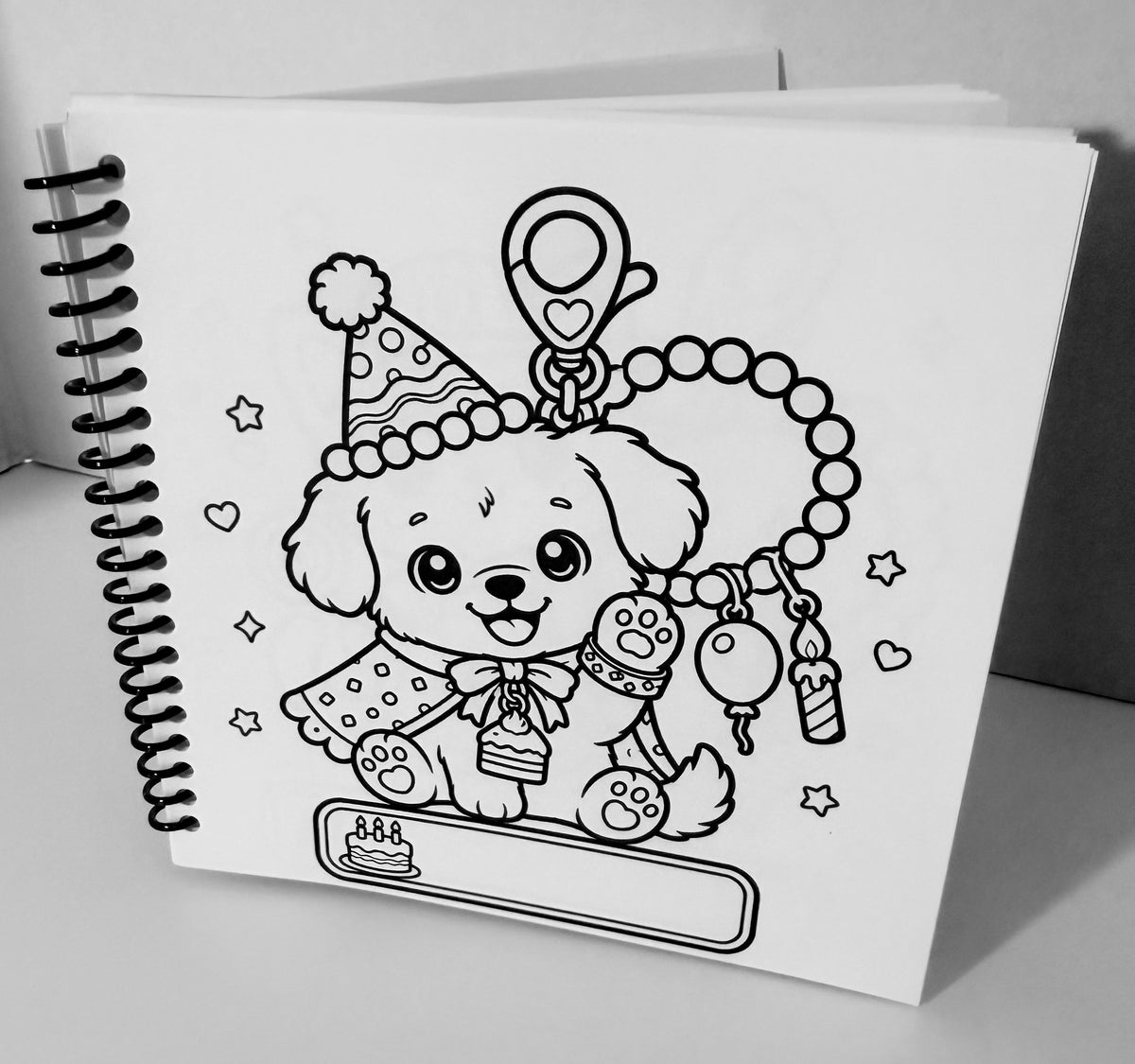Keychain Cuties Coloring Book | Cute Kawaii Animal Keychain Charms to Color