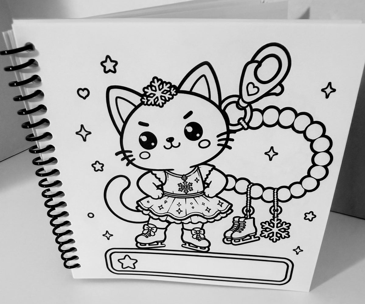 Keychain Cuties Coloring Book | Cute Kawaii Animal Keychain Charms to Color