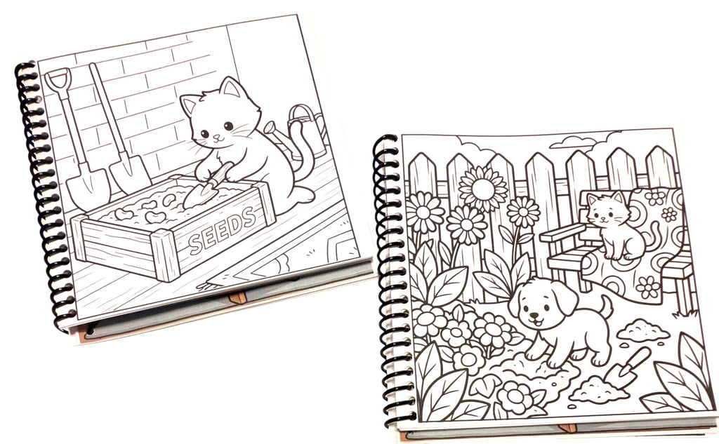Whiskers Cozy Morning Coloring Book | Part of the Little Squares Collection