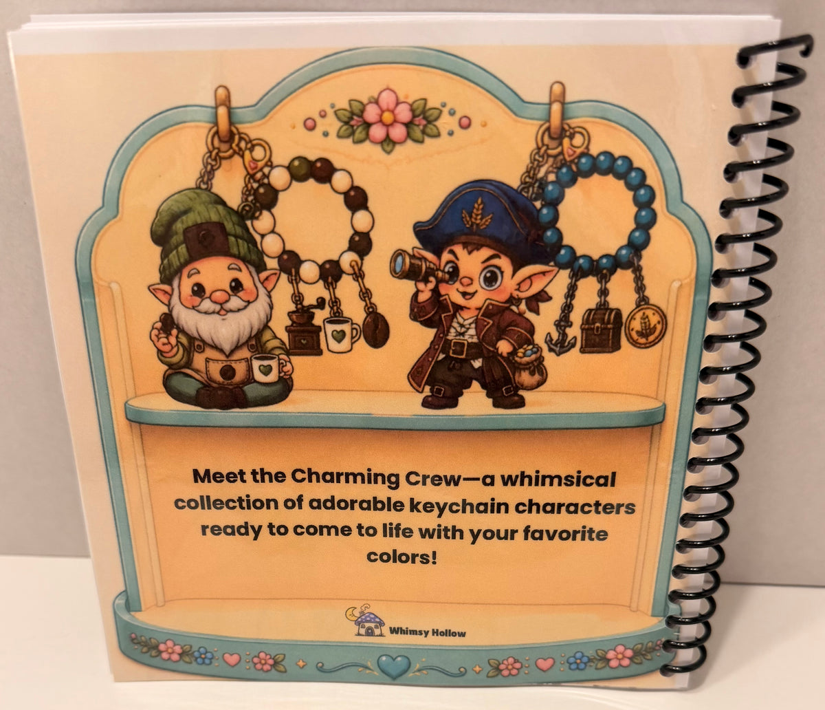 Keychain Cuties Coloring Book – Volume 2 | Little Squares Collection | 5 x 5 Coloring Book
