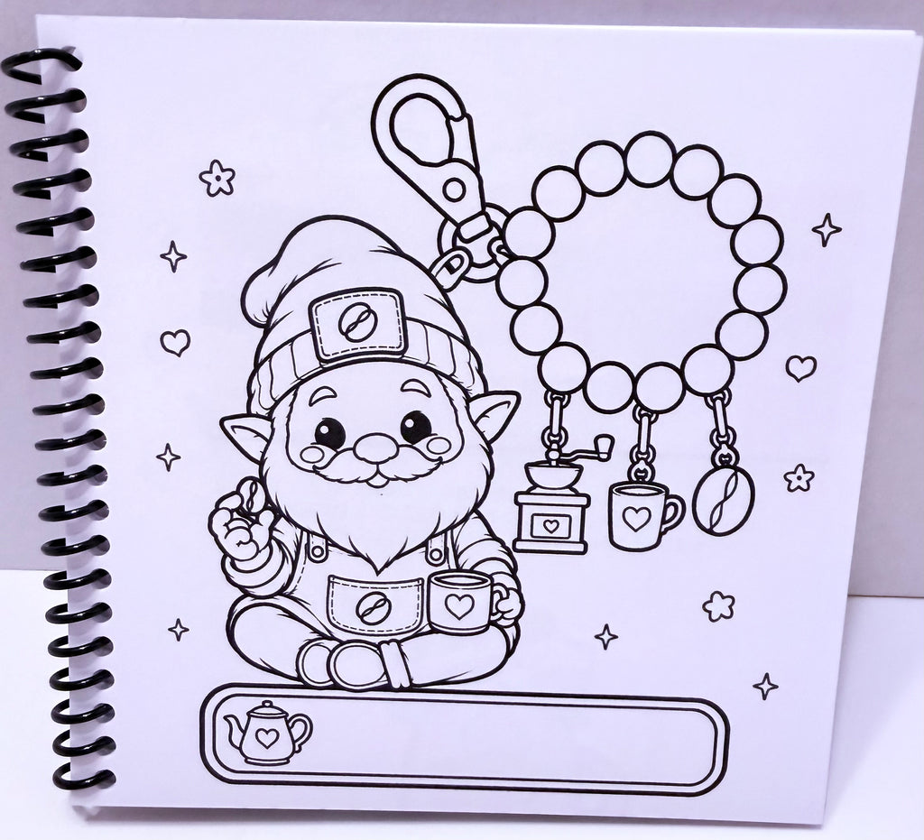 Keychain Cuties Coloring Book – Volume 2 | Little Squares Collection | 5 x 5 Coloring Book
