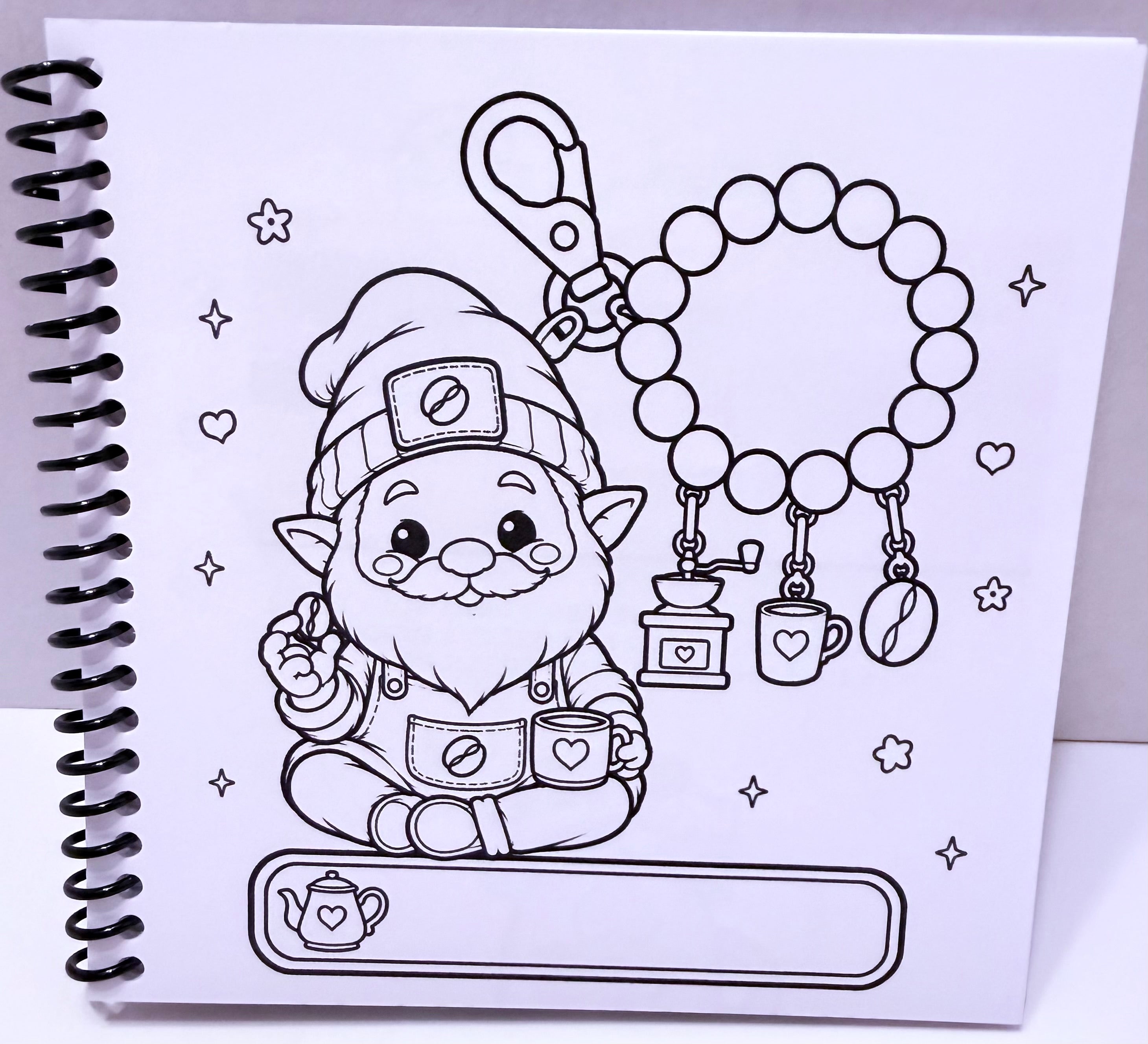 Keychain Cuties Coloring Book – Volume 2 | Little Squares Collection | 5 x 5 Coloring Book