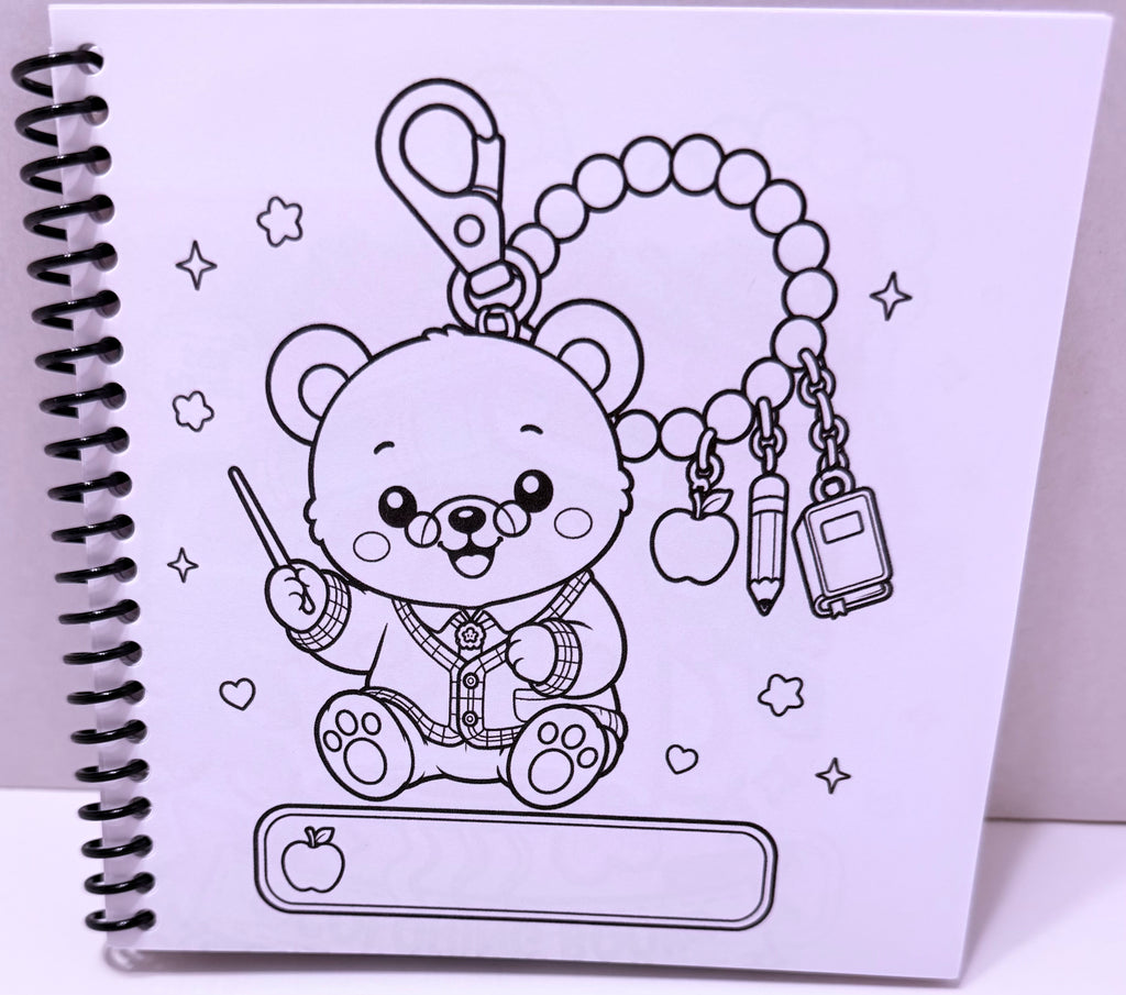 Keychain Cuties Coloring Book – Volume 2 | Little Squares Collection | 5 x 5 Coloring Book