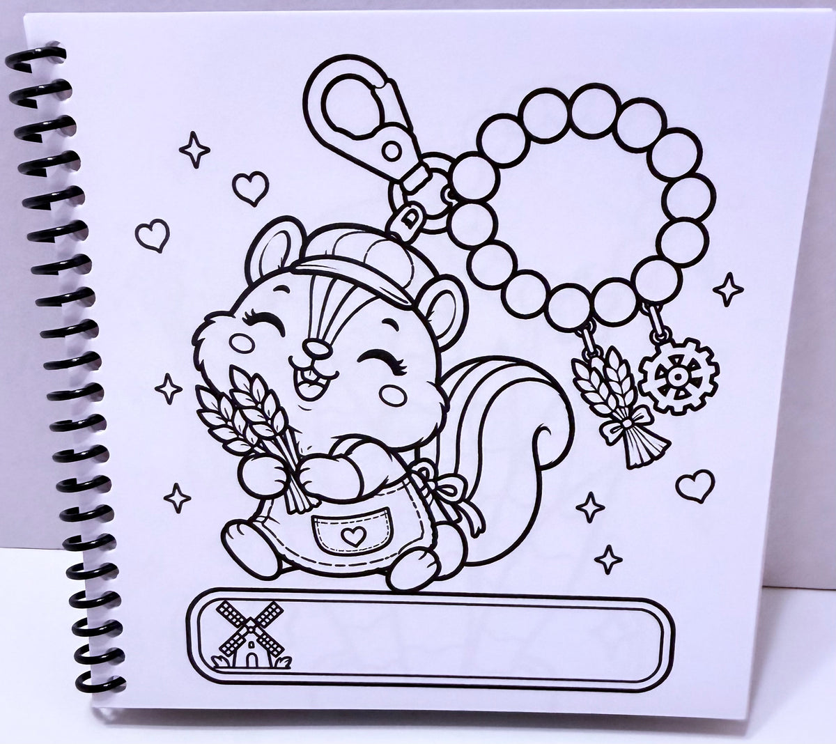 Keychain Cuties Coloring Book – Volume 2 | Little Squares Collection | 5 x 5 Coloring Book