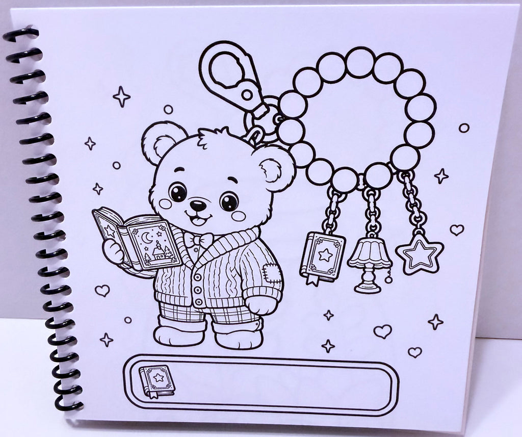 Keychain Cuties Coloring Book – Volume 2 | Little Squares Collection | 5 x 5 Coloring Book