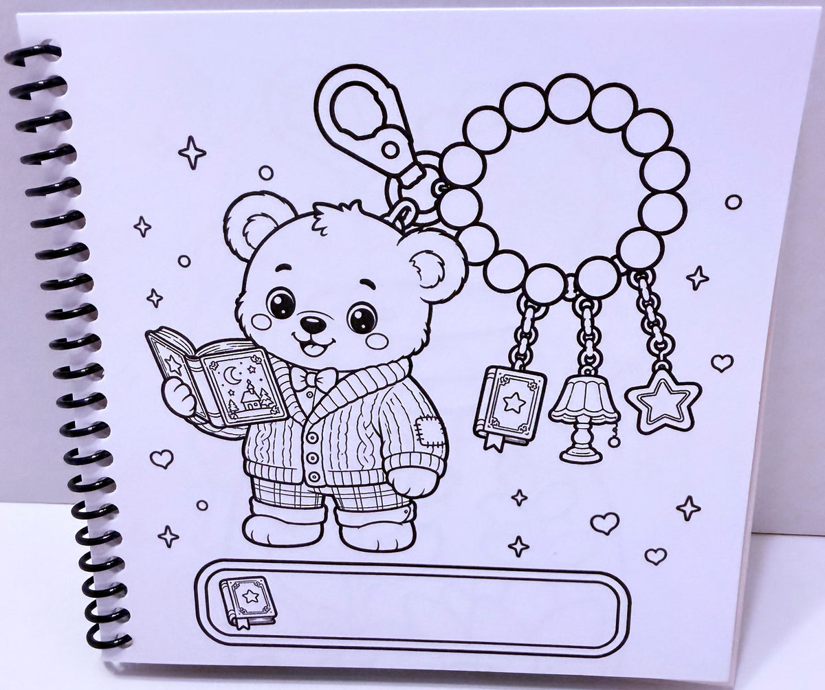 Keychain Cuties Coloring Book – Volume 2 | Little Squares Collection | 5 x 5 Coloring Book