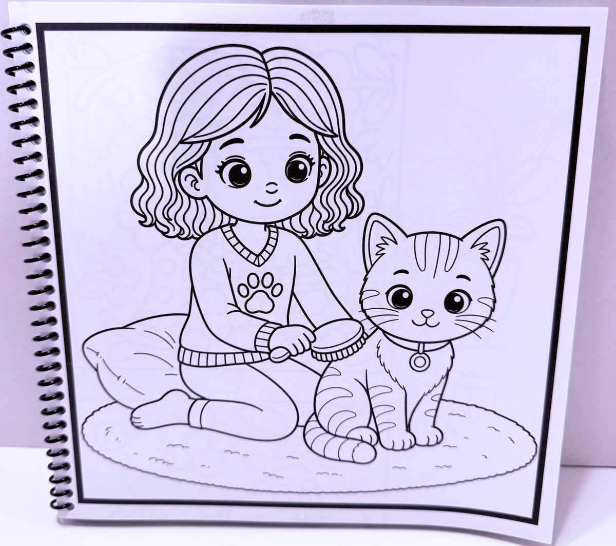 Simple Days with Mia & Mittens  A Coloring Book of Cuddles and Care