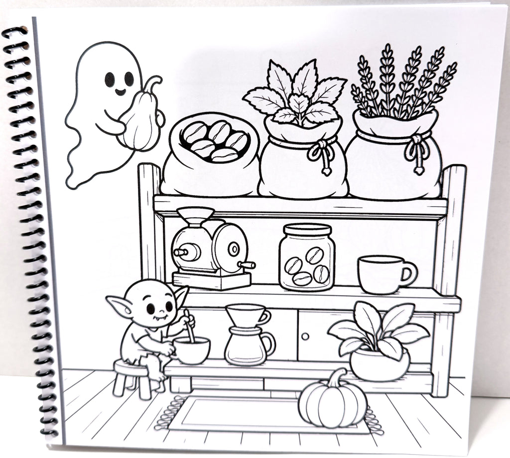 The Cozy Goblin Pantry – A Cozy Spooky Coloring Book