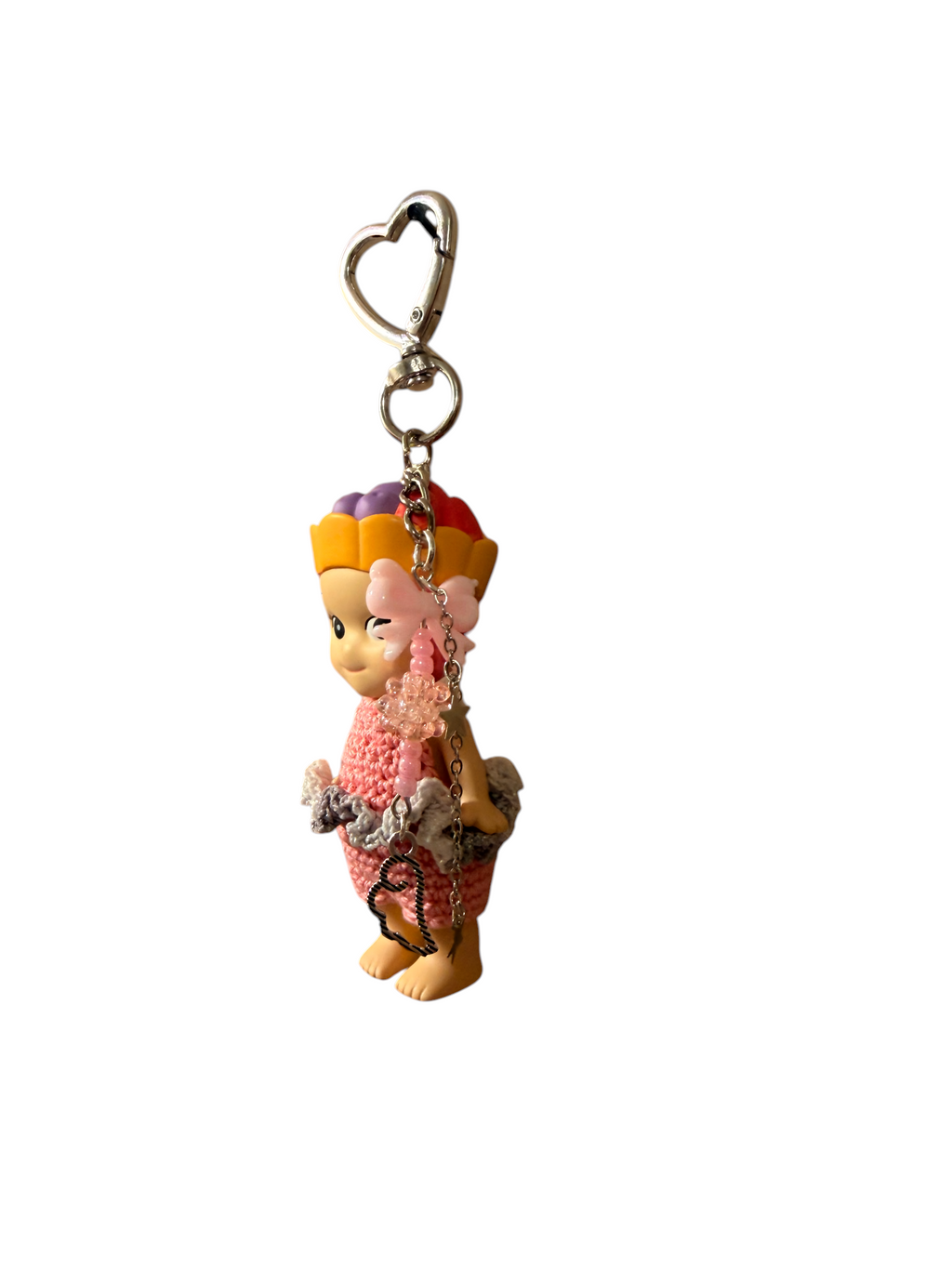 Authentic Sonny Angel – Handcrafted & Customized Keychain | Pink Petal