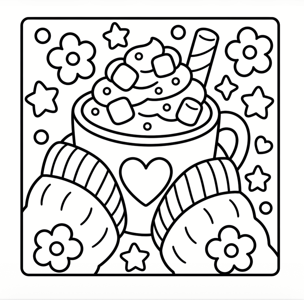 Girl Therapy: Comfy Sweater Days | Cozy Coloring Book