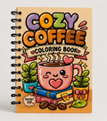 Cozy Coffee-Themed Mini Coloring Book ☕💕