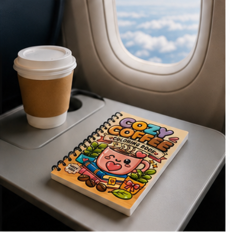 Cozy Coffee-Themed Mini Coloring Book ☕💕