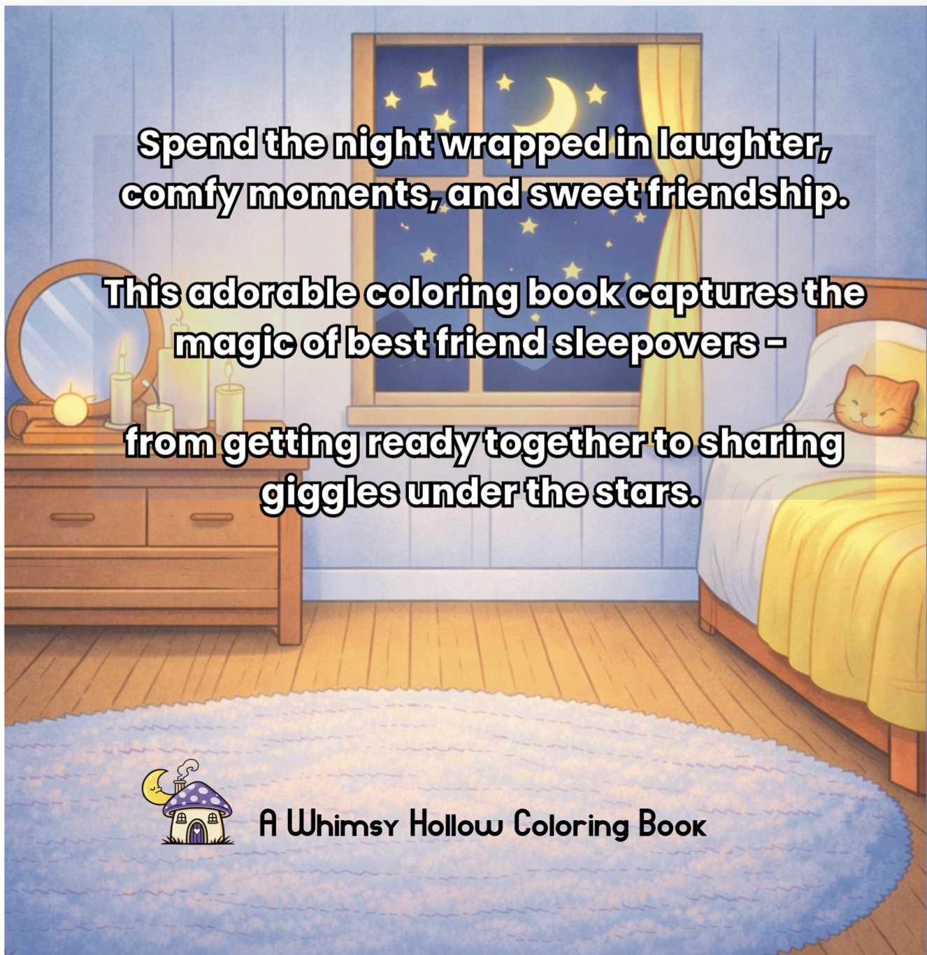 Best Friend Sleepover Coloring Book | A Cute & Cozy Friendship Moments to Color