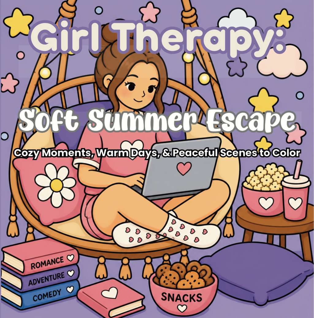 Soft Summer Escape Coloring Book: Cozy Moments, Warm Days & Peaceful Scenes