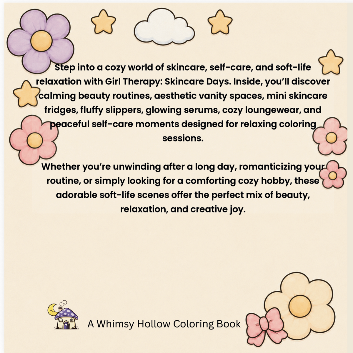 Girl Therapy: Skincare Days | A Soft-Life Coloring Book of Self-Care & Beauty