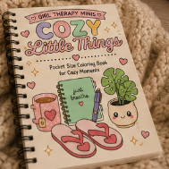Girl Therpy Mini: Cozy Little Things | Pocket Sized Coloring Book