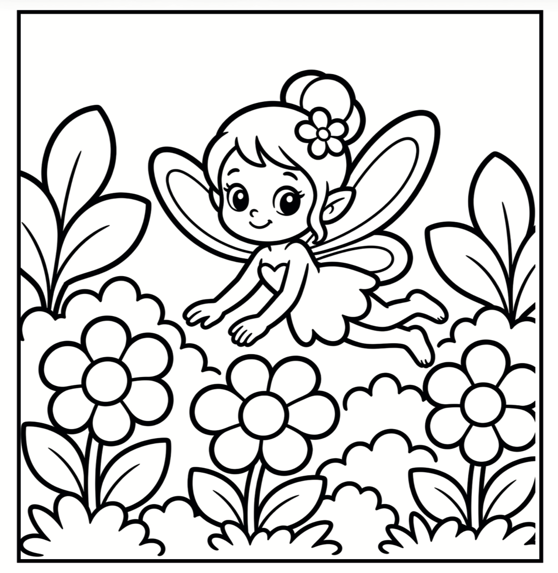 Fairy Garden Daydreams Coloring Book | Little Squares Collection | 5×5 Spiral-Bound