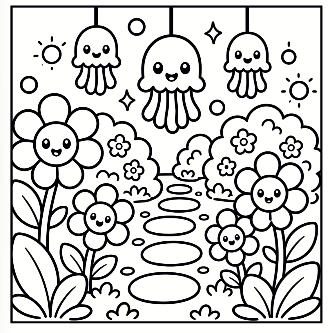 Fairy Garden Daydreams Coloring Book | Little Squares Collection | 5×5 Spiral-Bound