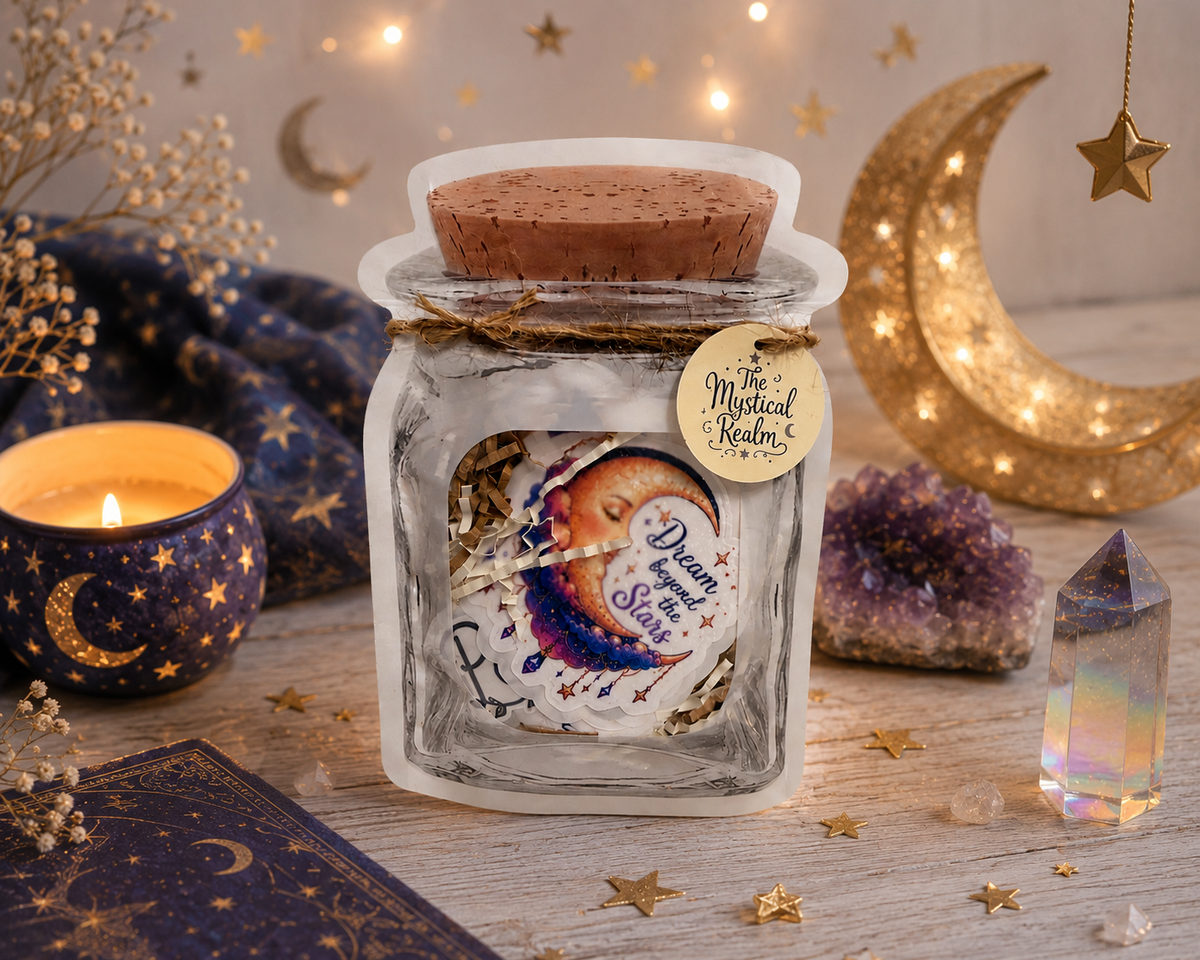 The Mystical Realm Sticker Jar