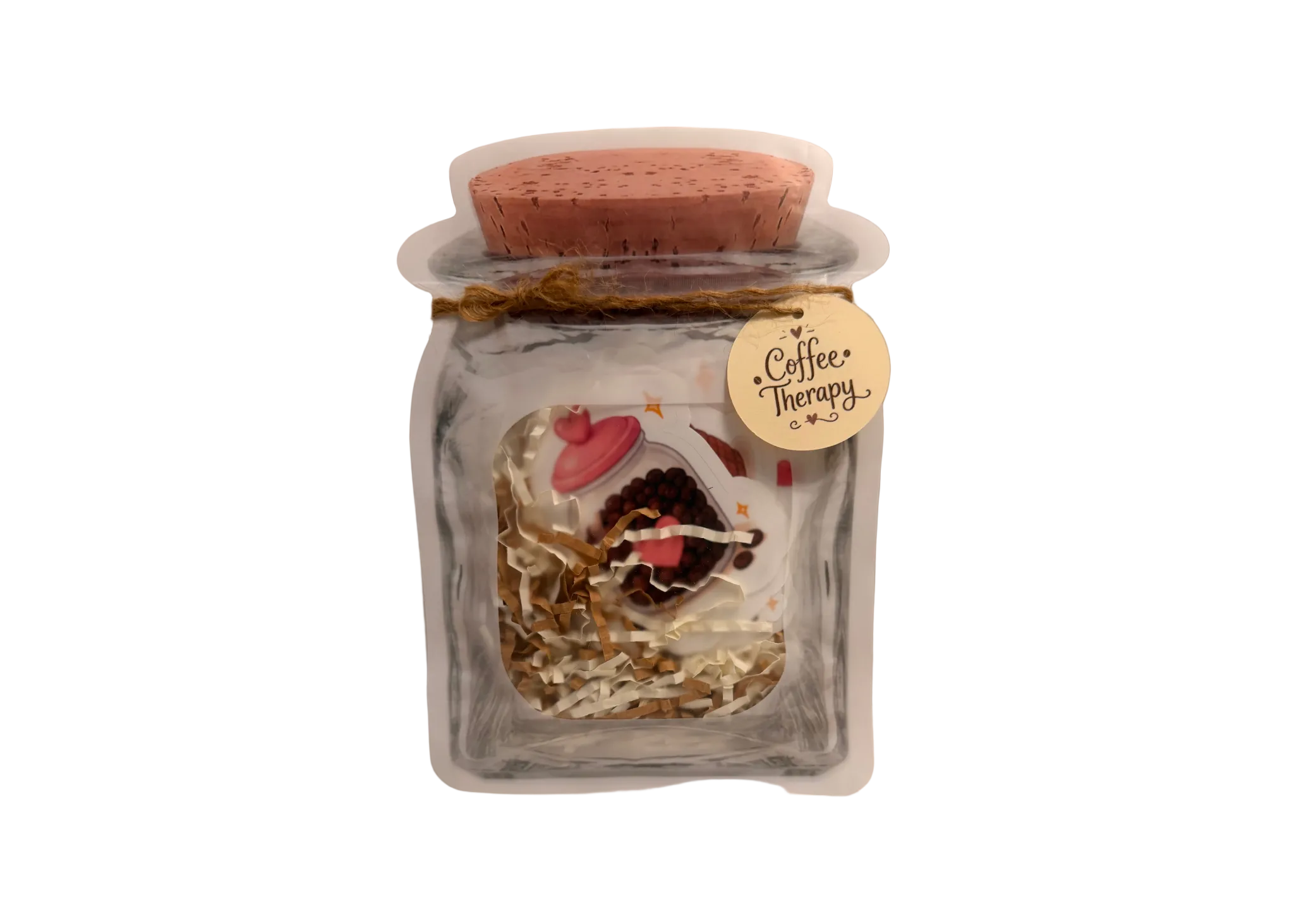 Coffee Therapy Sticker Jar