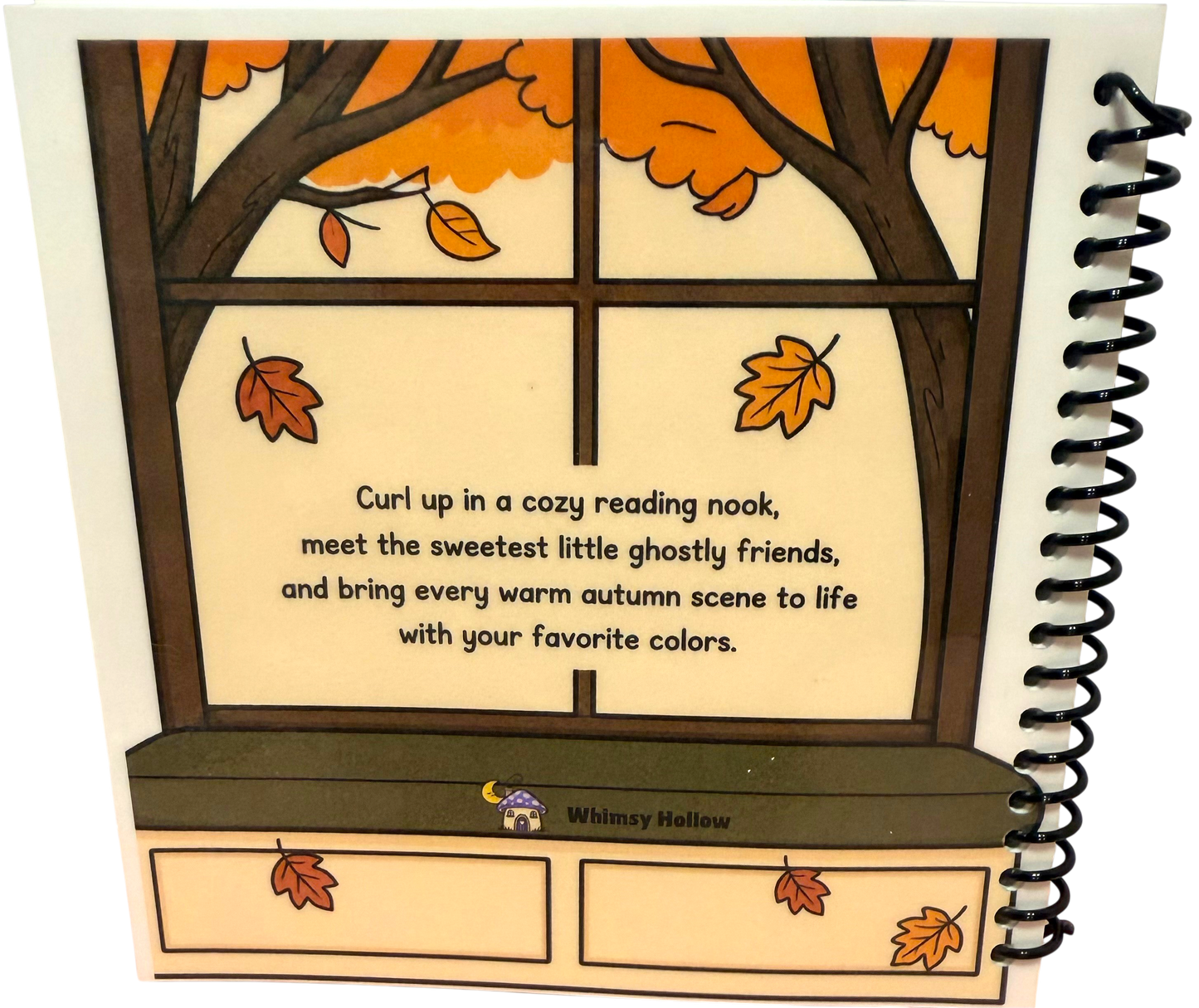 Ghostly Reading Nooks | Little Squares 5x5  Cozy Autumn Coloring Book
