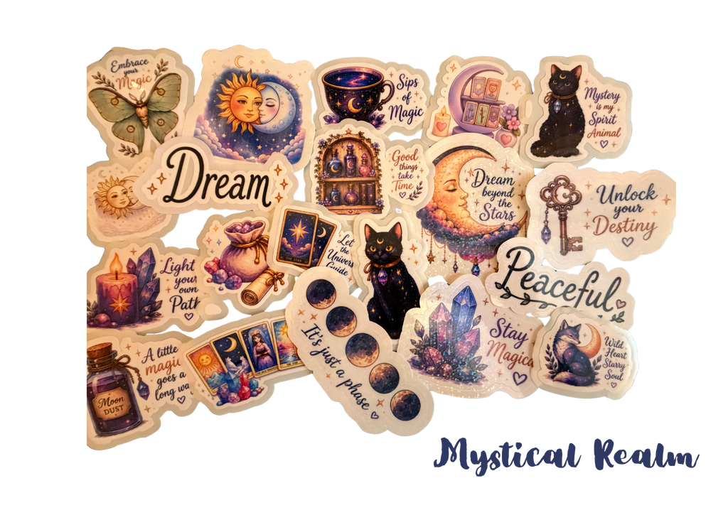 The Mystical Realm Sticker Jar