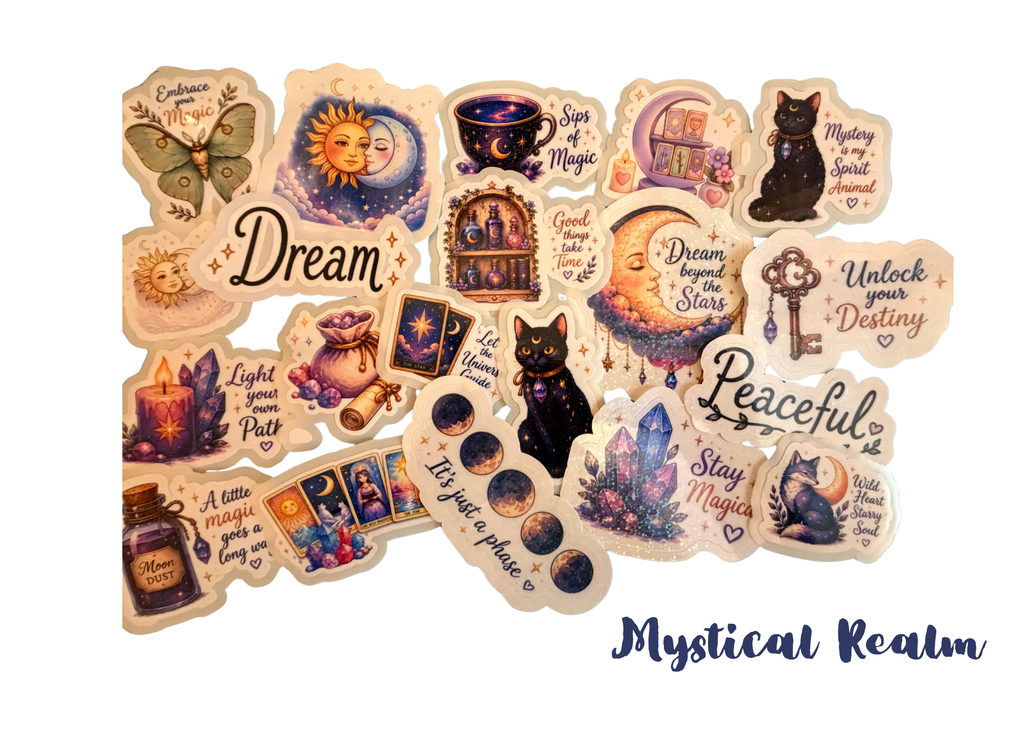The Mystical Realm Sticker Jar