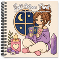 Soft Moon Tarot Coloring Book | Bold & Easy Cozy Mystical Coloring Book